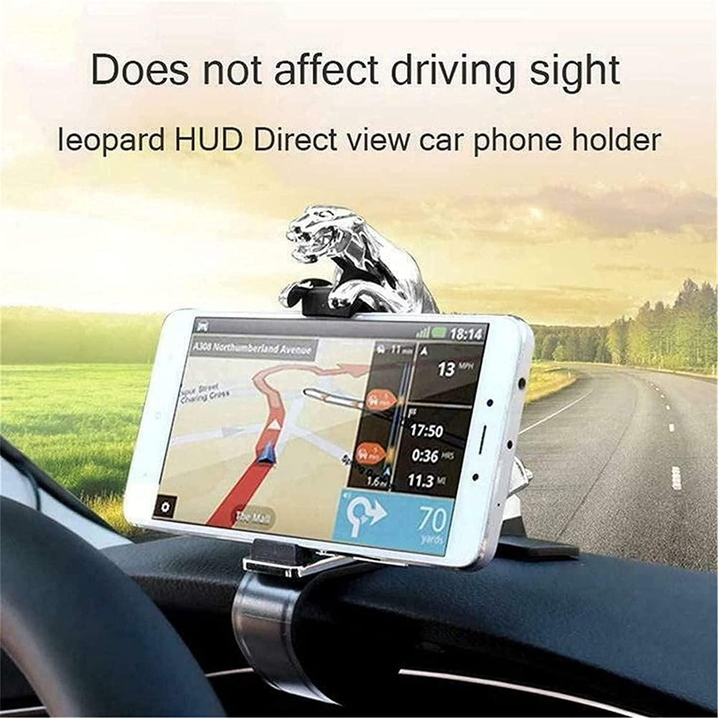 Jaguar Dashboard Phone Holder - 360° Rotation Car Mount