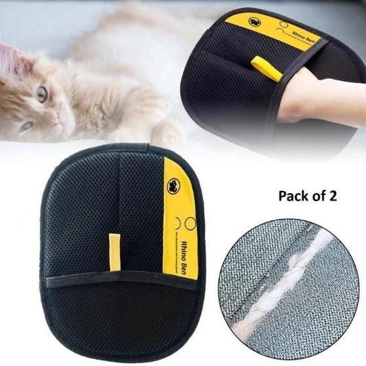 Pet Hair Removal Gloves - Grooming & Deshedding