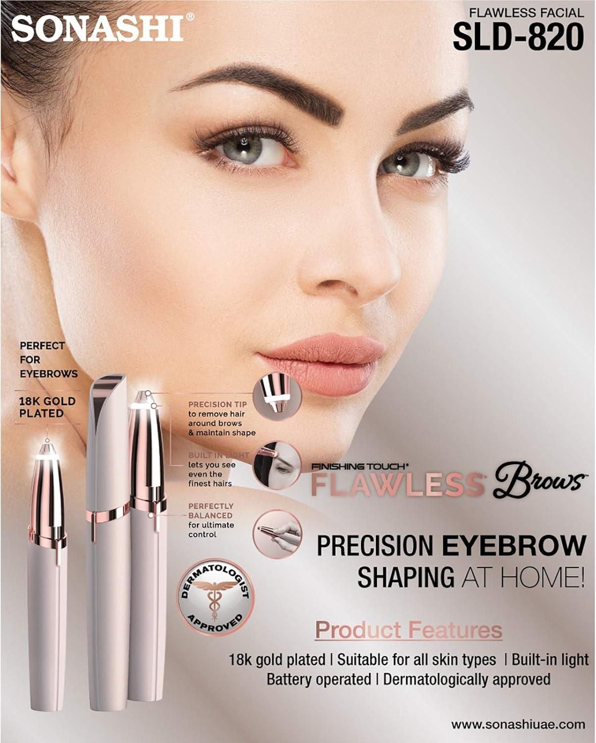 Flawless Eyebrow Trimmer for Women - Painless Hair Remover